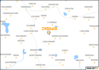 map of Zhoujia