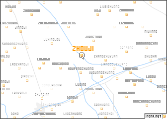 map of Zhouji