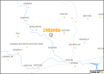 map of Zhoukou