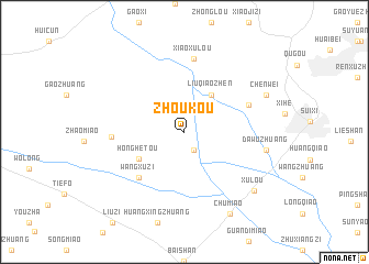 map of Zhoukou