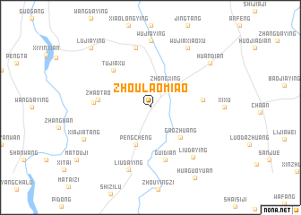 map of Zhoulaomiao