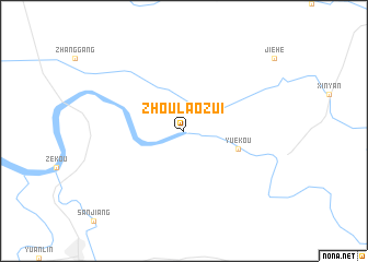 map of Zhoulaozui