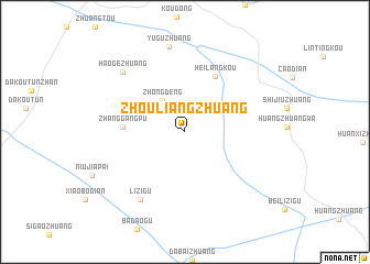 map of Zhouliangzhuang