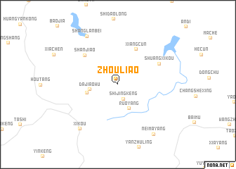 map of Zhouliao