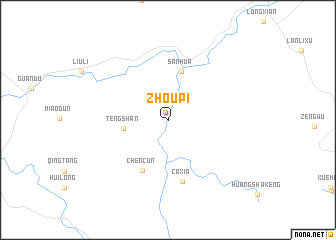map of Zhoupi
