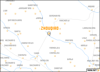 map of Zhouqiao