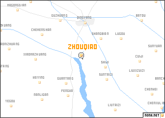 map of Zhouqiao