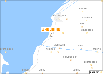 map of Zhouqiao