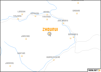 map of Zhourui