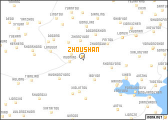 map of Zhoushan