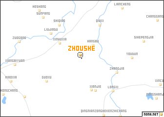 map of Zhoushe