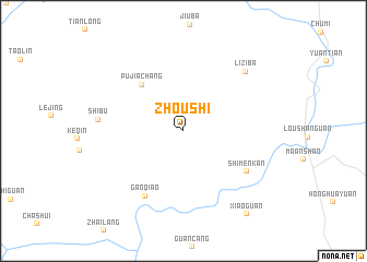 map of Zhoushi