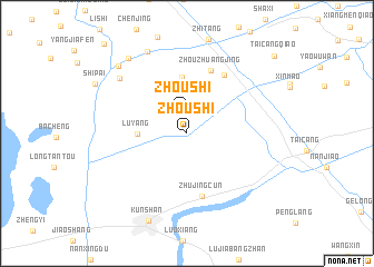 map of Zhoushi