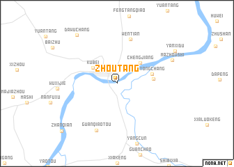 map of Zhoutang