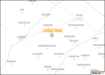 map of Zhoutang