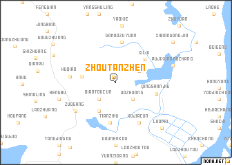 map of Zhoutanzhen