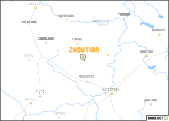 map of Zhoutian