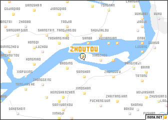 map of Zhoutou
