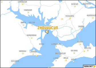 map of Zhouwucun