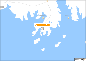 map of Zhouxijie