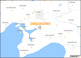 map of Zhouxinzhen