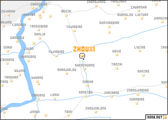 map of Zhouxi
