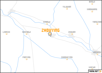 map of Zhouying