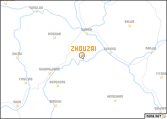 map of Zhouzai