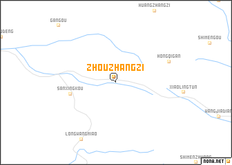 map of Zhouzhangzi