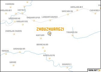 map of Zhouzhuangzi