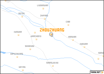 map of Zhouzhuang