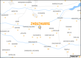 map of Zhouzhuang