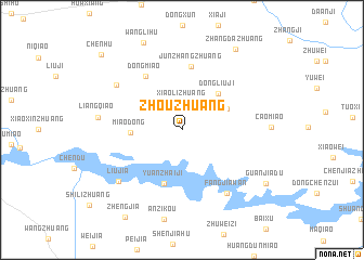 map of Zhouzhuang