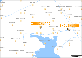 map of Zhouzhuang