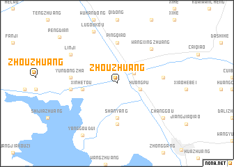 map of Zhouzhuang