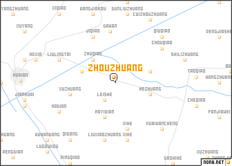 map of Zhouzhuang