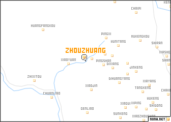 map of Zhouzhuang