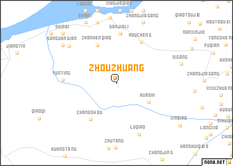 map of Zhouzhuang