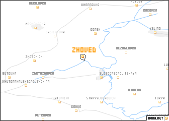 map of Zhovedʼ