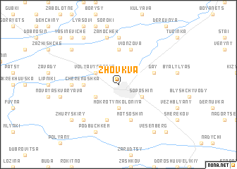 map of Zhovkva