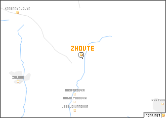 map of Zhovte