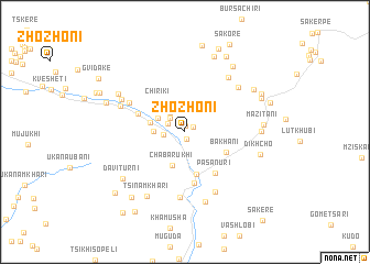 map of Zhozhoni