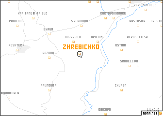 map of Zhrebichko