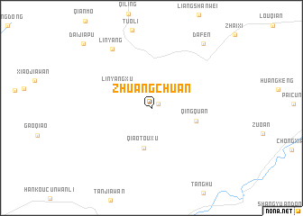 map of Zhuangchuan