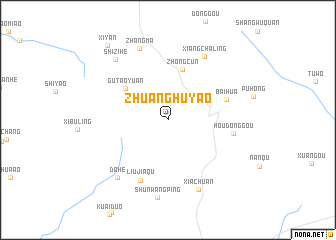 map of Zhuanghuyao