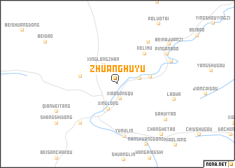 map of Zhuanghuyu