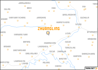 map of Zhuangling