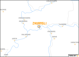 map of Zhuangli