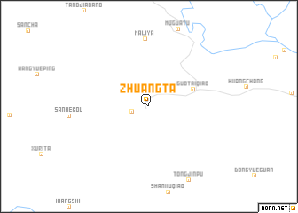 map of Zhuangta