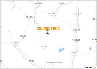 map of Zhuangtong